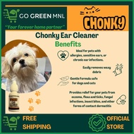 ☍ ═ ☜ CHONKY Pet Ear Cleaner with Virgin Coconut Oil 15mL | Remove Wax Debris (Tutuli)