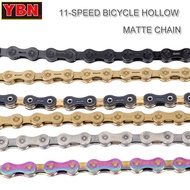 YBN Bicycle Chain 11S Speed 126 LinK Mountain MTB Road Bike Chain for Shimano Campagnolo Shuntai Blu