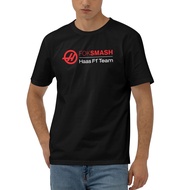 Haas F1 Team Foksmash Fashion Clothing Round T Shirt