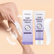 Professional Smoothing Hair Removal Cream 120g + 1 Scraper - Contains Calcium Thioglycolate, Aloe Ve