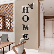 Home Sign Letters Wall Decor Acrylic Mirror Surface Wall Stickers