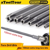 Magnetic Torx Screwdriver Set 150mm Extra Long Security Tamper Proof Star Drill Bit Screw Driver Bit