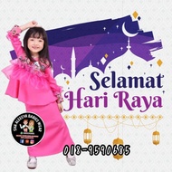 🌺 NEW 2021 🌺 HAVOC RAYA DARK PINK BAJU KURUNG BUDAK 2y 3y 4y 5y 6y 7y 8y 9y 10y 11y 12y 13y