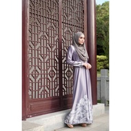 Jubah Dress Heavy Dull Satin