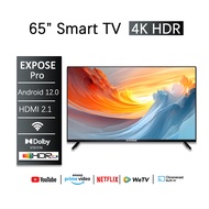 EXPOSE Pro TV 65 นิ้ว smart tv 4K UHD ทีวี75นิ้ว ทีวี 85 นิ้ว LED DTS Virtual ทีวีราคาถูกๆ 2568ปีล่า