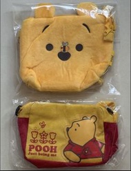 Disney Winnie the Pooh 斜揹袋（迪士尼小熊維尼 兒童成人 手袋仔 銀包仔 收納袋 側背拉鏈小袋  小背包 bag)