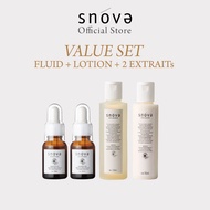 SNOVA 4-Bottles Value Set - Plaziental Extrait x2 + Lotion Plaziental + Fluid Plaziental