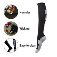 Stokin Bola Panjang Football Socks Stokin Bola Sepak Stokin Futsal Sport Socks FREE SIZE