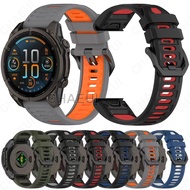 26mm Silicone Strap 22mm Bracelet Band Accessories for Garmin Fenix 8 51mm 47mm 43mm / Fenix 7X / Fe