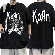 2024 waffle gift for friends Band Rock Korn 1994 boneka lap Neidermeyers kaus pria Vintage logam Gothic ukuran besar kaus xs-3xl