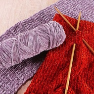 Chenille Velvet Yarn Chunky Woolen Yarn Doll Crochet Baby Yarn Crochet Knitting Wool DIY Knitting Material Bag