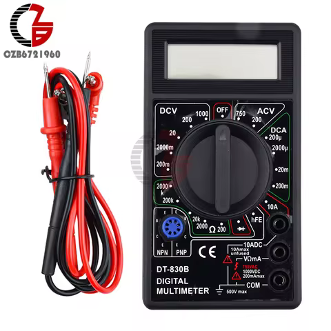 Digital Multimeter Tester DT830B Electrical Voltmeter Ammeter Portable Volt Multi Meter Car Battery 