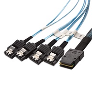 Internal Mini SAS to SATA Cable 1.6 Feet (SFF-8087 to SATA Forward Breakout)