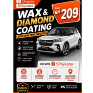 Car Wax & diamond coating service voucher/ SUV & MPV cars /SPayLater Available/ Caltex USJ16, Subang