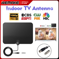 【Readystock】Antenna HDTV Flat HD Digital Indoor Amplified 50-Mile Range Full HD Channel 1080P 4K 13ft Cable DVB-T2 Cover TV Antenna high Quality