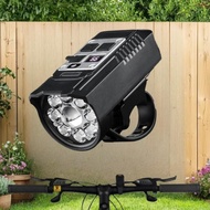 [cherry2] 1 Set LED Bike Front Light Type-C Rechargeable Bike Lamp Ultralight Handlebar Lights Water