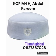 KOPIAH HAJI ABDUL KAREEM PUTIH ORIGINAL GOOD QUALITY