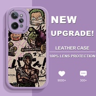 For OPPO Realme X2 XT X GT Neo 3T GT Neo 2 Q5 Pro Cartoon Cute Comic Zoro Soft Leather Phone Casing Cover