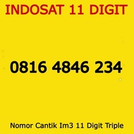 Nomor Cantik Indosat IM3 11 Digit Triple Bagus 0816 4846 234