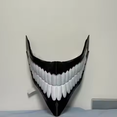 Dan Da Dan Okarun Ken Takakura Costume Set Teeth Mask Accessories Props Anime Manga Cosplay Event Ha
