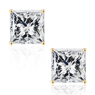 SMILEST 0.6-3ct Princess Cut Moissanite Earrings for Women, D Color VVS1 Clarity Lab Created Diamond
