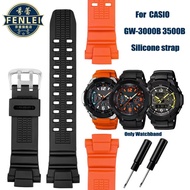 Black Orange Silicone Watchband For Casio G-SHOCK 5121 GW-3500B GW-3000B GW-2000 Men Sport Watch Str