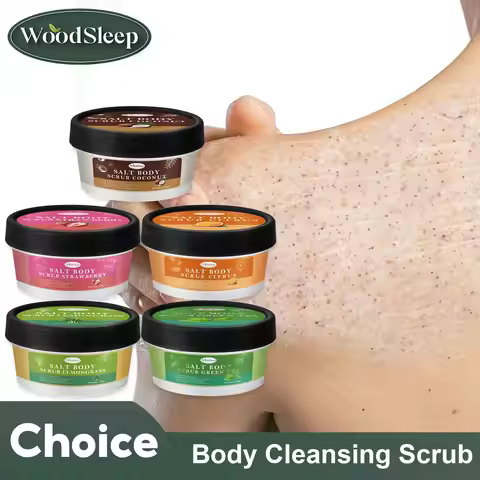 Body Scrub Green Tea Coconut Strawberry Deep Cleaning Moisturizing Improve Chicken Skin Dull Brighte