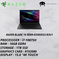 RAZER BLADE 15 15.6" I7-10875H 16D4 1TBSSD RTX2080 WIN10