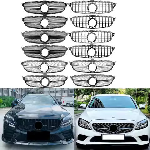 New Front Kidney Radiator Facelift For Mercedes-Benz W205 C200 C220 C230 C240 C250 C280 C300 C320 C3