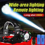 100 Million Lumens Super Bright 18650 Rechargeable High Power LED Headlamp, Suitable For Fishing, Pr