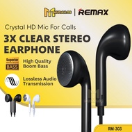 REMAX Earphone Music Earphone Stereo Earphone 3.5 mm Wired Earphone Remax MDRM303 Hifi Earphone In E