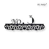 (Pre-Order) HP0001 House Number Plate Persia Art House Number Plate Product Code: HP0001