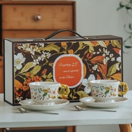 G GG Kitchen DD6 P1 Coffee Cup 2 Cup Saucer Gift Box Set High-value Light Luxury Business Event Gift