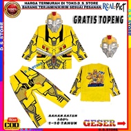 Transformers Bumblebee robot costume children's clothing set/long-sleeved Bumblebee costume