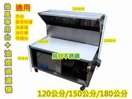 免運  全新品【120公分 不銹鋼抽風台+活性碳油煙過濾機】適用煎台.雞蛋糕爐.海產爐.桌上型油炸機.章魚燒爐等爐具