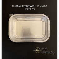 4363-P Aluminium Foil Tray with Lid 5’s