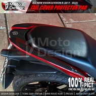 Stiker Timbul Carbon Protector Pad Tailpad Buntut Body All New Vixion Vixion R VVA 155