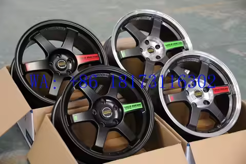 Hot Chrome 15-inch 16-inch 17-inch 18-inch 19-inch TE37 spinning aluminum alloy car modification whe