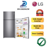 LG Refrigerator 2 Door Inverter 516L Fridge Peti Sejuk Peti Ais 2 Pintu Inverter Murah 冰箱 GN-C602HLC