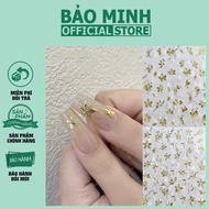 Metal embossed flower sticker - Embossed 3D sticker - Specialized nail sticker - hot trend Korean st
