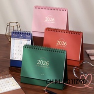 CHIHIRO11Z9D Mini Calendar, Portable Coil 2026 Desk Calendar, Simple Desktop Decoration Daily Planne