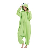 Polar ขนแกะ Sullivan Mike Wazowski Monster Kigurumi ผู้ใหญ่การ์ตูน Onesie ชุดนอนเครื่องแต่งกายสําหรั