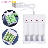 COZYVY AA / AAA Battery Charger Professional Universal 4 Slot USB Battery Charger