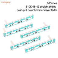 [risingmp] 5 Pcs 75 MM Double B10K Oril B10KX2 Behringer Pot Mixer Fader