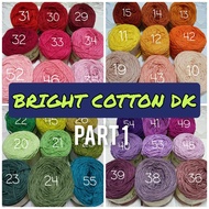 100g BRIGHT COTTON DK YARN crochet knitting yarn thread diy
