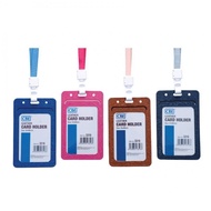 CBE Leather Card Holder + Lanyard Clip Set