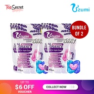 (Bundle of 2) Uzumi 6 in 1 Laundry Capsules Detergent Dual Fragrance (40pcs) - Miracle Lavender - Top Secret Beauty