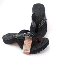 Sandal Gunung Anak Pria JI&za Motif Bahan Karet Tumit Tinggi Warna abu/Hitam/Merah / biru