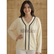 Daisy by Voir Malaysia Knit Top Casual Daily Wear - Khaki