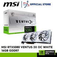 MSI GeForce RTX5080 VENTUS 3X WHITE OC 16GB GDDR7 GRAPHICS CARD ( 912-V531-202 )